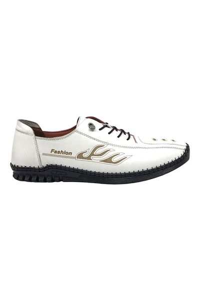 CATELLİ 100% Genuine Leather Men's Summer Comfortable Daily Laser Printed Sandal Shoes New Season 40-45
