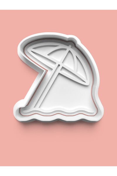 AKTASTORE قالب كوكيز ومطرقة بسكويت على شكل شاطئ البحر لقضاء العطلات