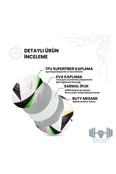Hsport Orijinal Fifa Dünya Kupası 2026 Futbol Topu Özel Tasarım Yapıştırma Halı Saha Çim Beton Zemin Maç