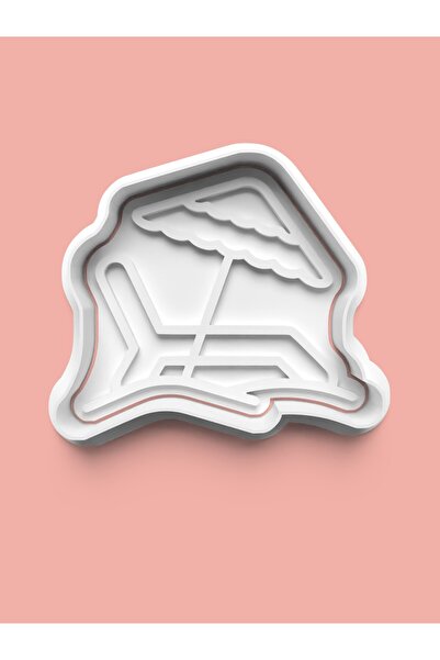 AKTASTORE قالب كوكيز ومطرقة للحلوى على شكل شاطئ البحر