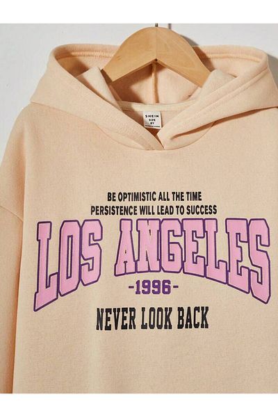 NoVibe Children's Los Angeles Printed Girls' Sweatshirt Dress / Tunic