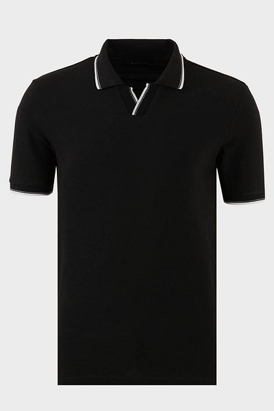Buratti Cotton Regular Fit Stripe Detailed 3 Pack Polo Neck t Shirt Men's Polo Neck t Shirt 59029