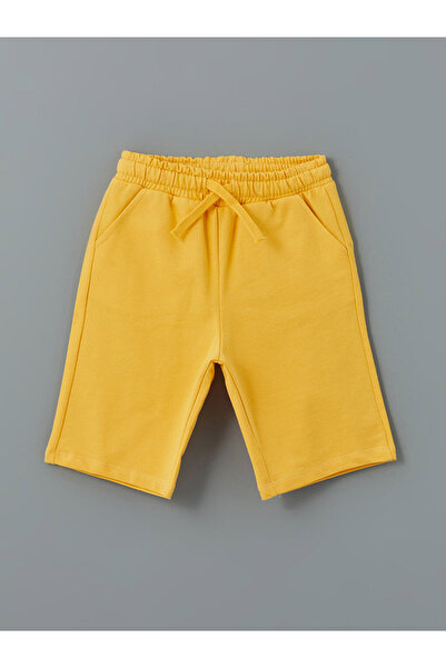 LC Waikiki Lcw Kids Beige Crew Neck Printed Boys T-Shirts and Shorts 2-Piece