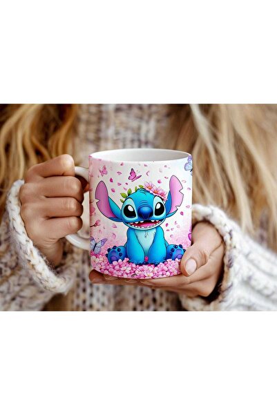 3D Brothers كوب سيراميك ليلو آند ستيتش سعة 11 أونصة - أجواء استوائية في كل رشفة