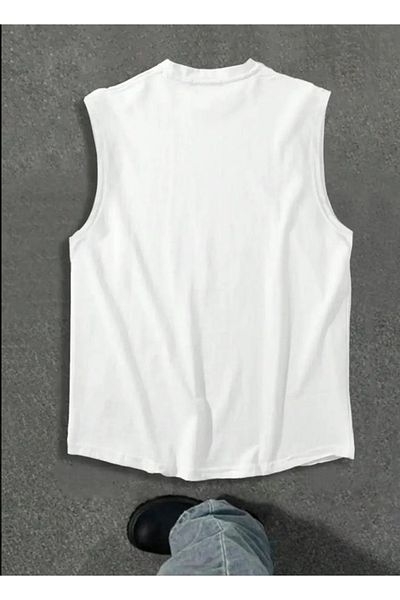 Baxia Girl-Boy Children's Summer Printed Sleeveless T-Shirt Crew Neck Singlet Zero Sleeve (New Season)