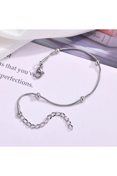 CAXBERN سوار فضي بسلسلة دوريكا من الفولاذ