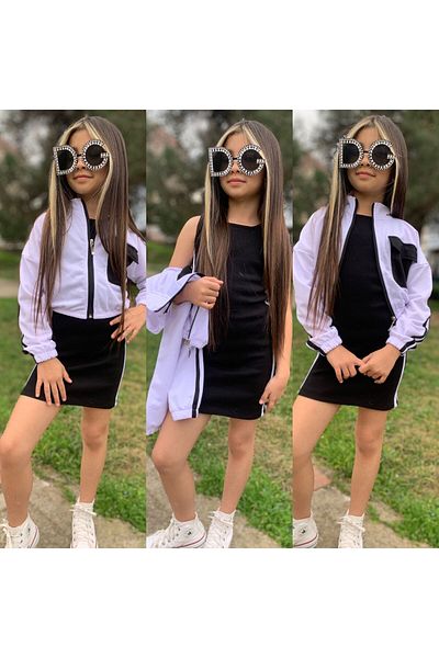 NoVibe Girl's Dress Jacket Set