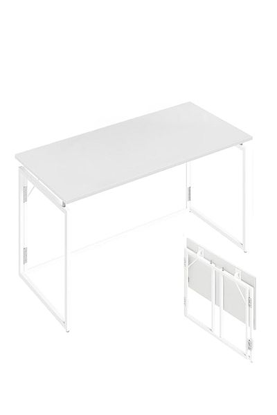 Lawazim Folding Table 80x45x73cm – Compact Desk with Wood Top & Iron Frame for Home Office & Study