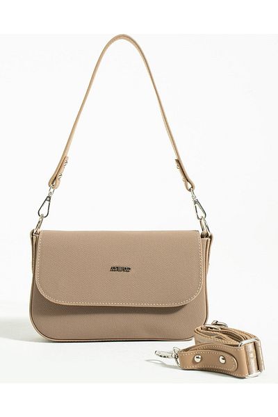 Just Polo Women's Cream Camel Hand and Shoulder Bag 346005Mh