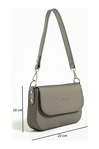 Just Polo Women's Gray Hand and Shoulder Bag 346005Mh
