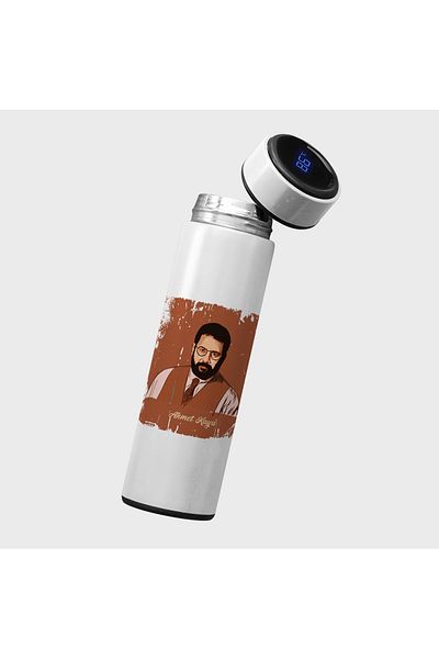 ZERYA Ahmet Kaya Illustrated Thermos - Ahmet Kaya Designed Thermos