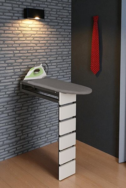 NESTRO Ütü Masası Papatya Duvara Monte Katlanabilir Ütü Masası Pratik Sağlam ...