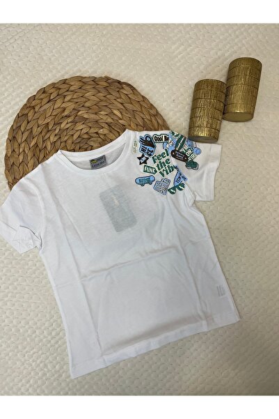 Mışıl Boys' Printed T-Shirt – “Feel the Vibe” Detailed