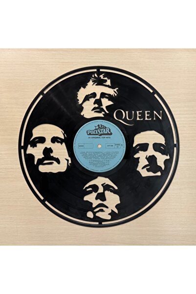 Bi' Dünya Wall Decor Queen - Gerçek Plaktan Lazer Kesim, Dekoratif Plak (LP) (DEKORLUKTUR, DİNLENEMEZ)