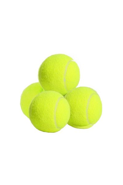 TrioStore Set de 4 Mingi Profesionale de Tenis de Camp pentru Caini, TrioStore®, Cauciuc/Polipropilena, 6.5 c