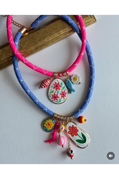 Home Brand Model Double Necklace