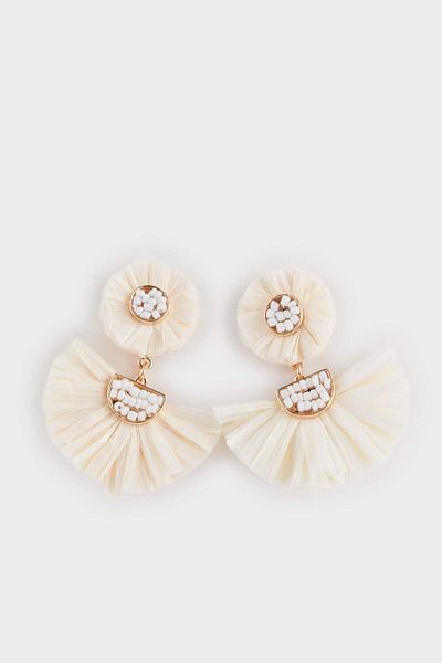 DeFacto Women's Straw Detailed Earrings F0835Axns