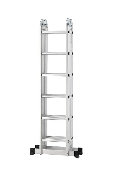 Lawazim 6.7m Foldable Ladder – Multi-Purpose Aluminum A-Frame, Extension & Scaffold Use