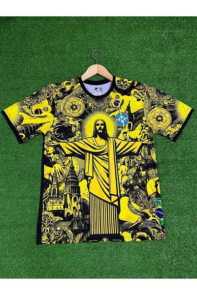After Party Brazil Neymar Jr Special Concept Jersey (Yellow) Vs Sports Singlet