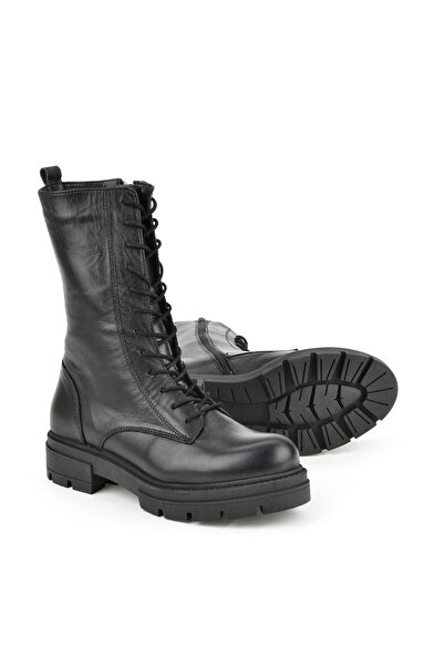 Ziya , Kadın Hakiki Deri BOT 15319Z66358 Siyah