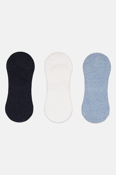 RBX Men 3 Pairs Solid Ankle Socks, Multicolor