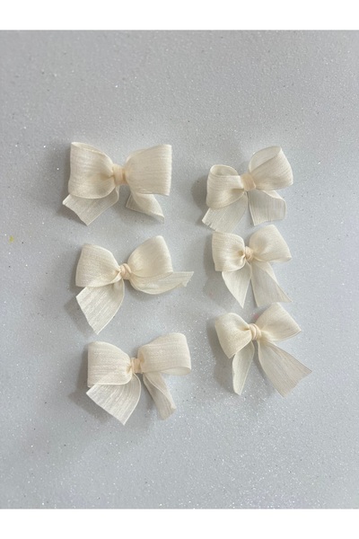 Light of Love Krem Keten Kurdele Hazır Fiyonk - 20 Adet