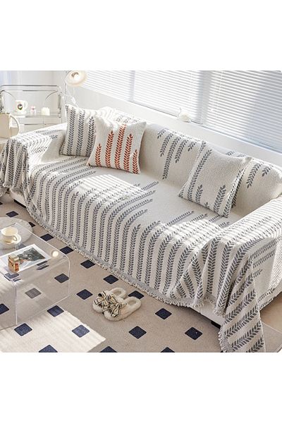 sharpdo New Double-Sided Chenille Sofa Cover, Chenille Double-Sided Sofa Cover