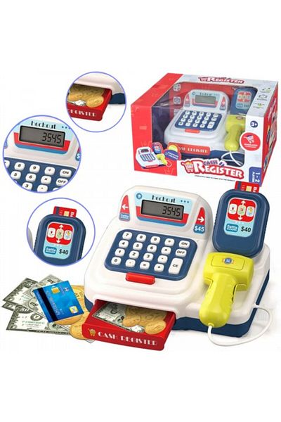 Toybox لعبة ماكينة تسجيل المدفوعات النقدية مع الملحقات