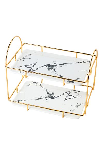 sharpdo Simple Modern Metal Table Rack Household Multi-Purpose Storage Rack Ornaments