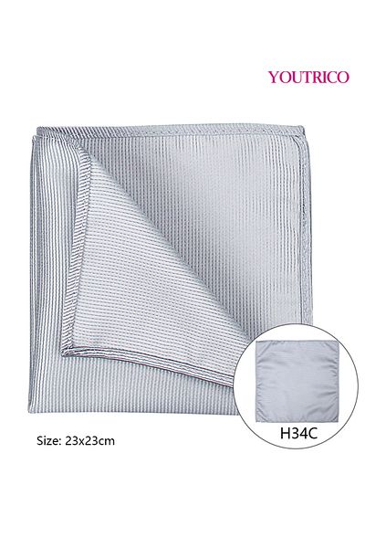 Youtrico Handkerchief-23*23cm,Suit Jacket with Pocket Collar-Foldable Polyester Silk,Portable