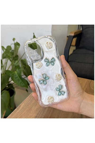 Zebana Xiaomi Redmi Note 12 Pro 4G Uyumlu Kılıf Zebana Floral Silikon Kılıf Y...