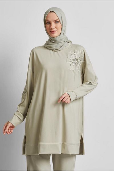 Alvina Chain ​​Detail Track Suit Tunic 44638