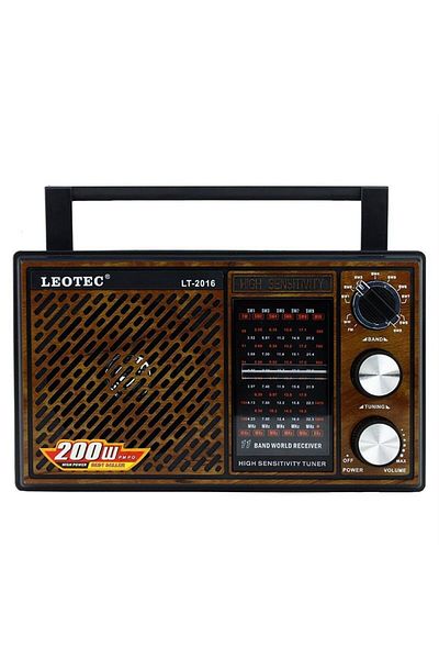 leotec Radio Leotec LT-2016, with 11 radio bands, 220v power supply and batteries