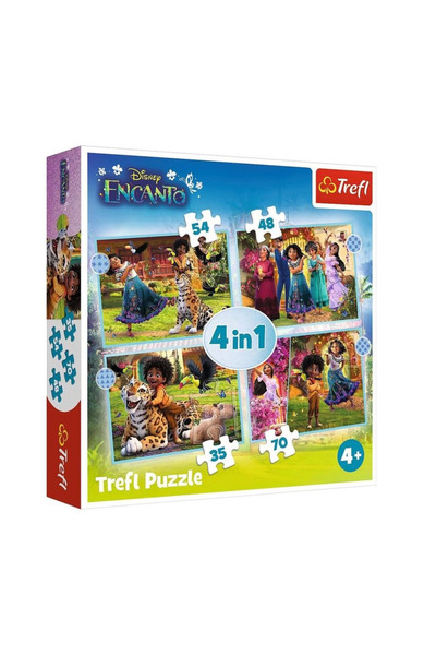 Belle Fusion BFS PUZZLE-34615 ديزني إنكانتو 4IN1 لغز