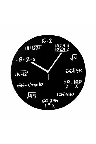 Gadget Master Ceas cu ecuatii negru