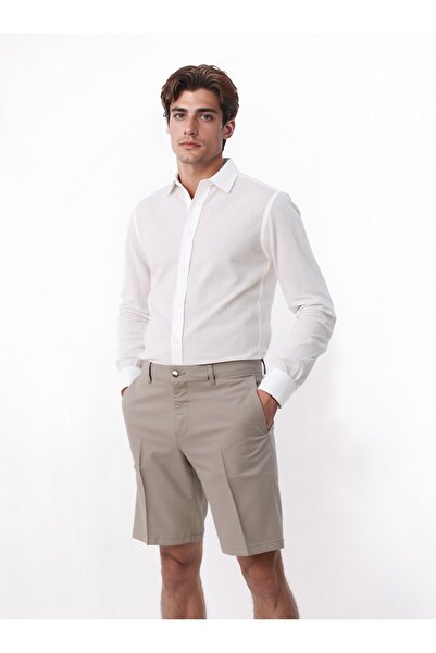 Velvarde /Slim Short / Dark Beige