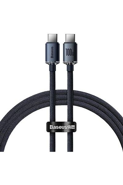Baseus PD 100W Type C Cable, Braided Fabric High-Speed 480 Mbps Data Transfer Cable for iPhone 15 Pr