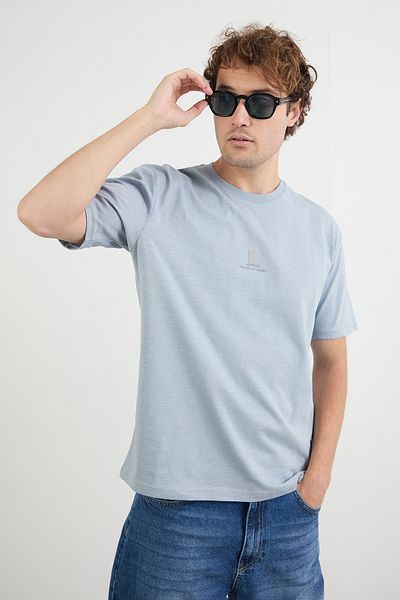 Fulla Moda Μπλουζάκι με ανάγλυφο σλόγκαν