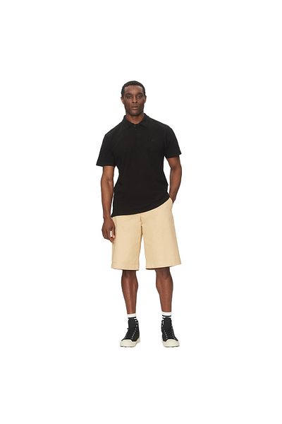Quiksilver Mw Pique Polo Ανδρικό μαύρο μπλουζάκι πόλο Ανδρικό μπλουζάκι πόλο Eqykt04375