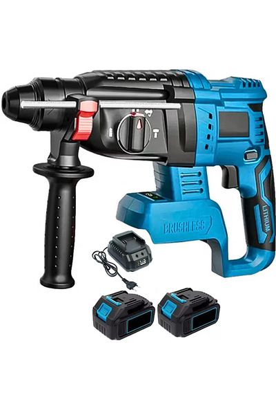 FİAPFO Rotary Hammer 48v Brushless Apf®, 0-1200rpm, 2 Batteries Magnetic Bracelet Magnetic Bit
