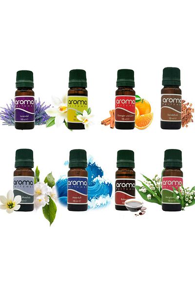 DellArt Set Ulei parfumat , 8 x 10 ml - arome diverse