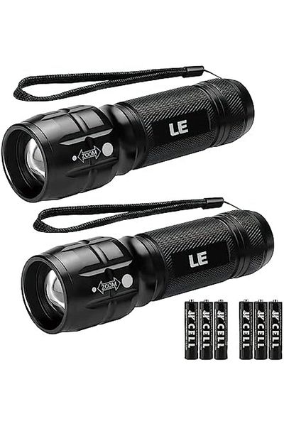 LEPRO LED Torch, Battery Operated Flashlight, Super Bright, Pocket Size Handheld, Lightweight, Suit