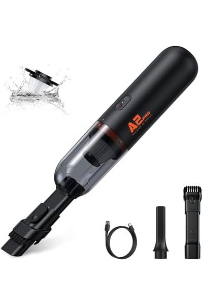 Baseus Mini Handheld Vacuum, 6000PA Powerful Suction Car Vacuum Cleaner with Large-Capacity, Cordles