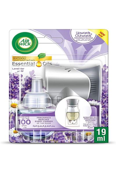 Air Wick Plug-in Scented Oil Fragrance Diffuser with Refill Lavender Scent 19 ml