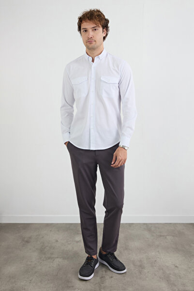 Fulla Moda Basic Double Pocket Shirt