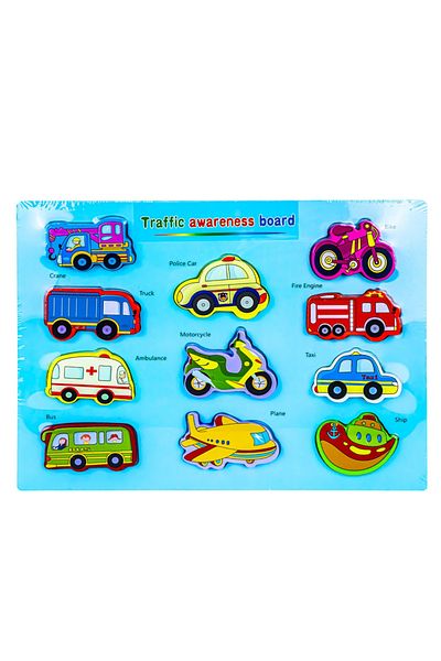OEM Wooden puzzle, vehicle puzzle, 11 pieces, for children