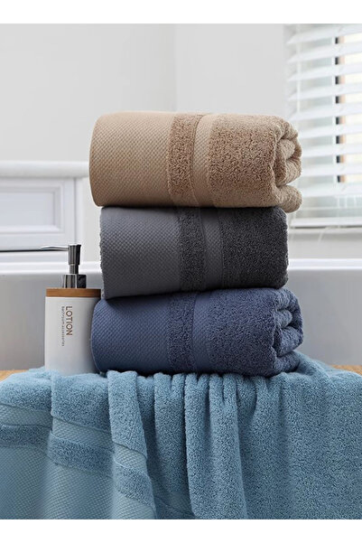 sharpdo 6-Piece Cotton Gift Towel and Bath Towel Set, 2 Hand Towels + 2 Towels + 2 Bath Towels