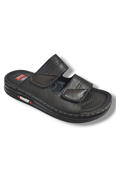 Pera 04-25 Ανατομικές Ανδρικές Παντόφλες με Διπλή Ταινία Velcro