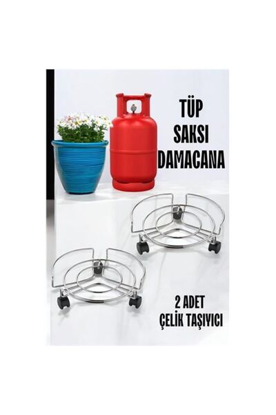 Skygo Modacar Saksı Tüp Damacana Altlığı Tekerlekli Taşıyıcı 2 ADET