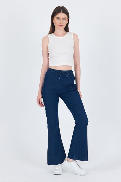 Rays Laci Elastic Waist Spanish Leg Trousers 3457
